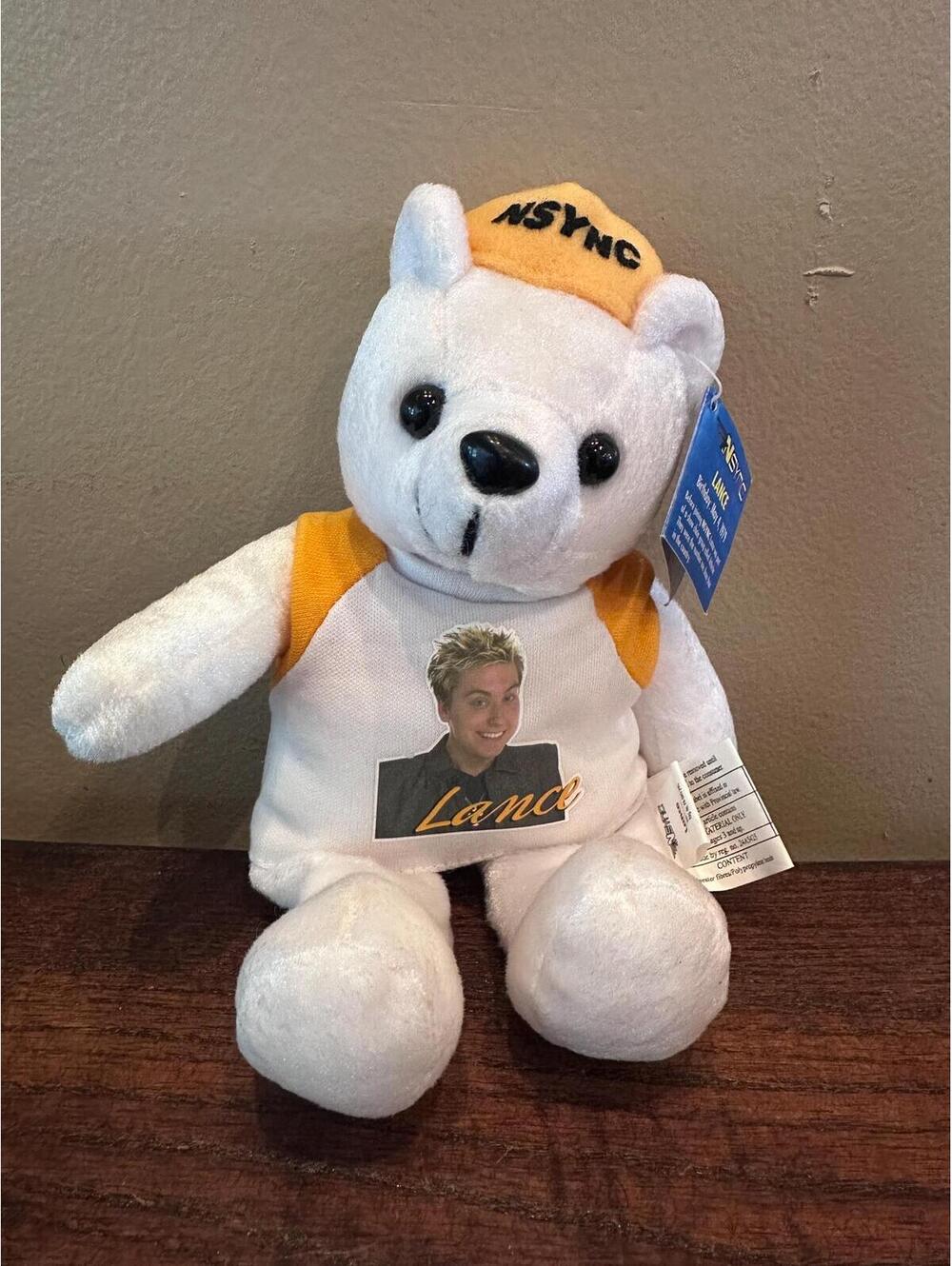 Lance Bass NSYNC Plush Bear NWT